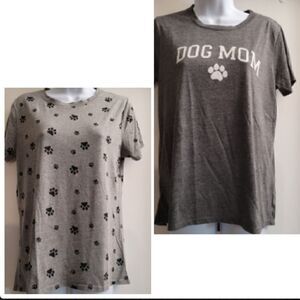 Modern luxury dog mom and paws t shirt